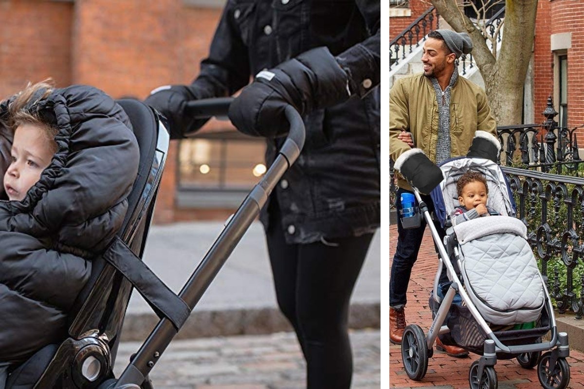 Biddy Manoplas para carro de bebé I guantes para sillas de paseo transpirables impermeables extra cálidas