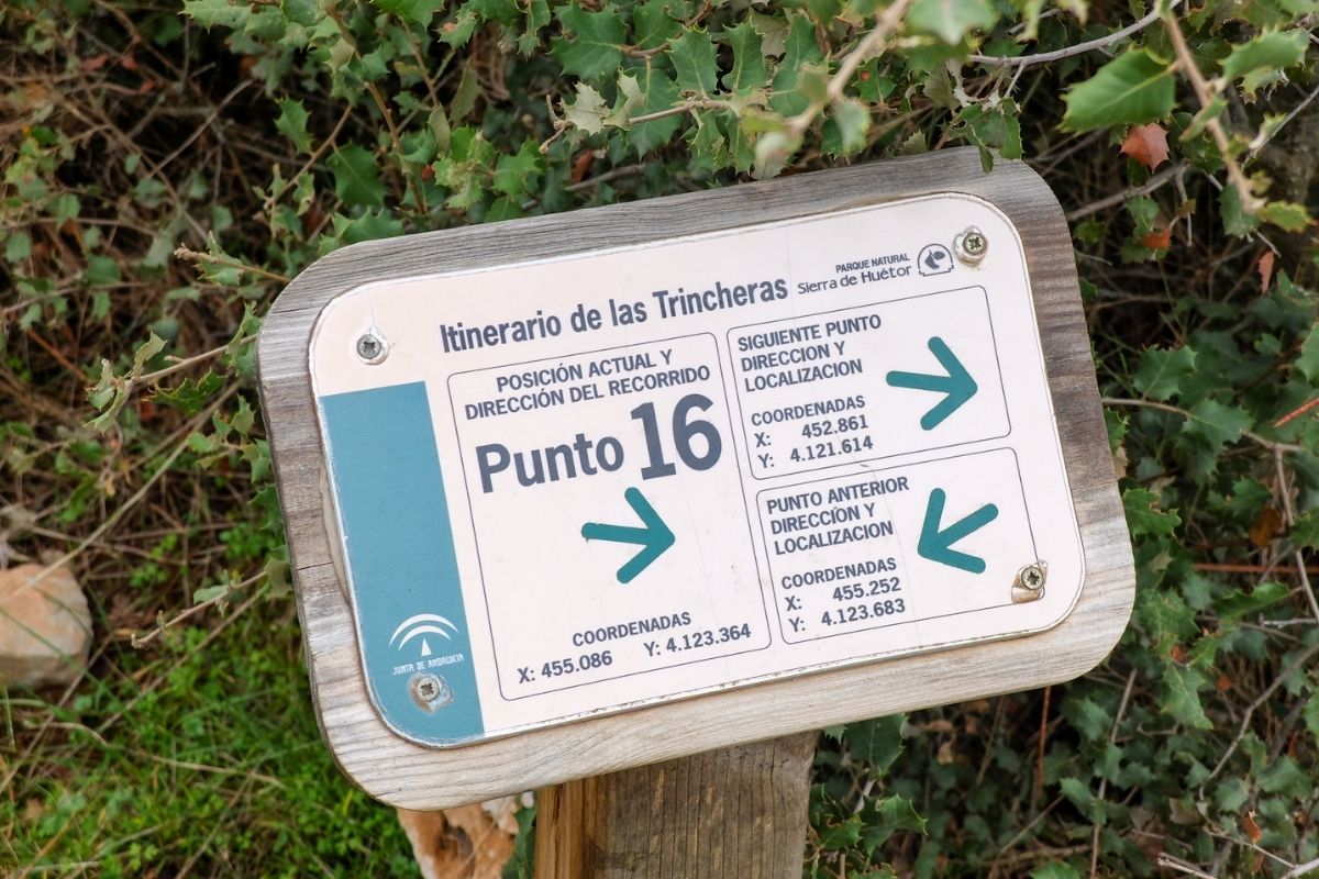 itinerario trincheras sierra Huétor
